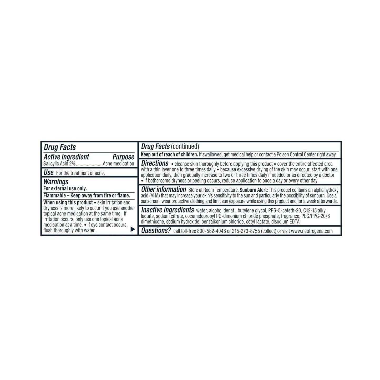 Neutrogena Rapid Clear Acne Treatment Pads with Salicylic Acid Facial Cleanser for Face Cleansing and Oil Removal, Helps Fight Pimples, 60 Count, Resealable Jar