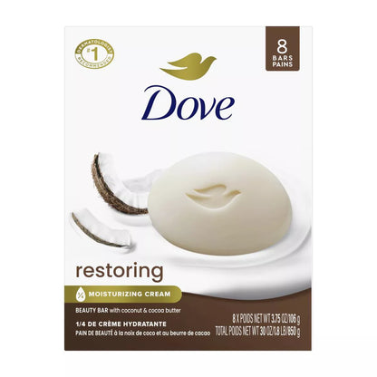 Dove Beauty Restoring Coconut & Cocoa Butter Beauty Bar Soap