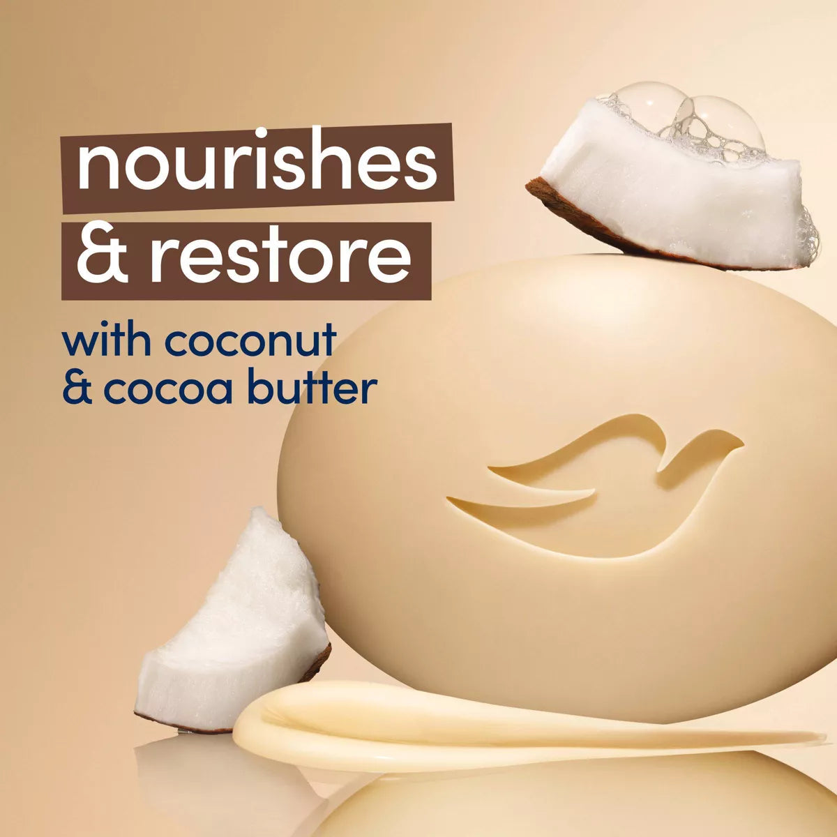 Dove Beauty Restoring Coconut & Cocoa Butter Beauty Bar Soap